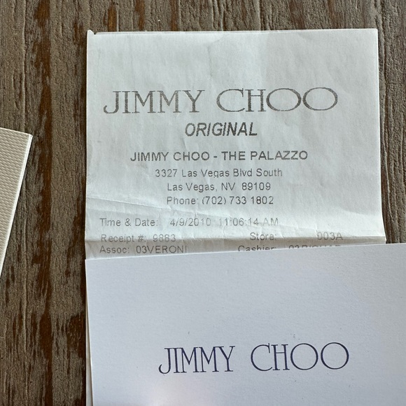 Jimmy Choo Tabatha 39 silver sling back heels GUC - Picture 14 of 15